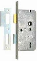 Nemef 66/2 links - Slot afsluitbaar met sleutel - Voor binnendeuren - Doornmaat 50mm - Met sluitplaat - Met 2 sleutels - In zichtverpakking met stap-voor-stap montagehandleiding en bevestigingsmateriaal