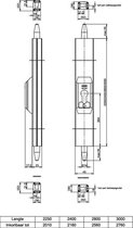 Nemef Opbouwespagnolet 5092/13 F1 Z/Cil SKG*** 2250mm