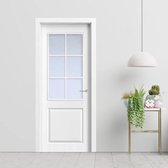 CORHW - Wit Binnendeuren - Volledige deurset - Deurblad afmeting 72,5 x 203 cm, Deurset afmeting met deurkozijn: 77 x 205,5 CM