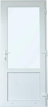 Achterdeur met Kozijn | PVC Deur - 93 x 205 2/3 Glas - Linksdraaiend