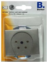 BERKER K5 telefoon wcd+centraalplaat, inbouw | RVS
