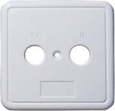 S-Impuls Afdekplaat voor 2-gats wandcontactdoos / wit