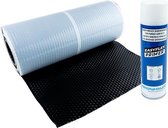 Easyflex ALU loodvervanger met butyl kleeflaag 30 cm zwart 5 meter + Easyflex Primer