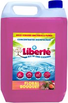 Geurverwijderaar - Liberté All in One Cleaner - Desinfectie - Dieren - Huis - Auto - Kantoor - Schoonmaakmiddel - 5L - Floral Bouquet