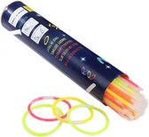 Glow Stick Neon Armbanden Multicolor - 100 stuks - 20cm
