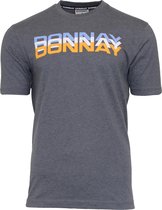 Donnay Heren - T-Shirt Daks -Donkergrijs gemeleerd - XXXL