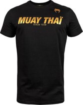 Venum Muay Thai VT T-Shirt - Katoen - Zwart - Goud - L