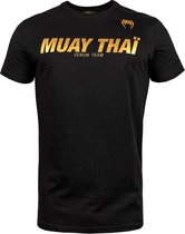 Venum Muay Thai VT T-Shirt - Katoen - Zwart - Goud - L