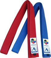 Karateband voor kumite (competitie) Arawaza | rood & blauw - Product Kleur: Blauw / Product Maat: 240