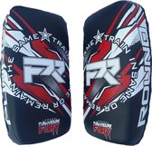 PunchR™ Train Insane Curved Thai Pads Arm Kick Pads NT Zwart Rood