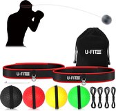 U Fit One® Boksbal Set - Boksballen - 4 Ballen - 2 Hoofdbanden - Boks Bal - Bokstrainer - Boks Reflex Bal - Reflex Ball - Boks - Volwassenen - Kinderen - Fitness - Crossfit - ufitone