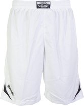 Spalding Attack Basketbalshort Heren Basketbalbroek - Maat XXL - Mannen - wit/zwart