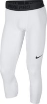 Nike Pro Basketbal 3/4 Tight Wit Kledingmaat : L