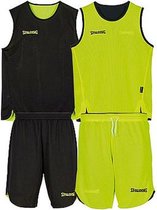 Spalding Double Face Reversible Basketbalset Kinderen - Zwart / Fluogeel | 128