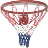 Déko-Play Basketbalring - Rood - Gecoat + netje