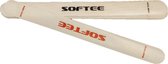 Softee transparante padelracket bumperstrip - rood/zwart - per twee