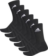 adidas - Cushion Crew 6-Pack - Crew Sokken - 43 - 45 - Zwart