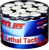 Pro's Pro Lethal Tacky overgrips - wit - 60pcs