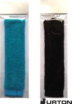 BURTON badminton gripkous badstof - zwart en blauw - twee stuks
