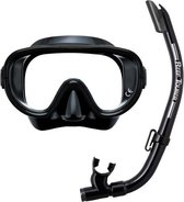 ReefTourer Snorkelmasker Duikbril Snorkelset RC-0105- zwart/zwart