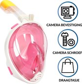 Gadgy Duikmasker Full Face Kinderen - Duikbril met Snorkel - Snorkelset Kinderen - Snorkelmasker - Roze