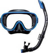 ReefTourer Snorkelmasker Duikbril Snorkelset RC-0105-zwart/blauw