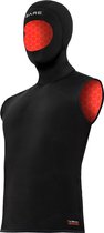 Bare 5/3mm Ultrawarmth Hooded Vest Black Men M - Wetsuitvest - Heren - Zwart