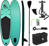 Pacific Ocean Green Sup Board met GRATIS Waterproof telefoonhoesje- Special Edition -  285 cm - 6 Delig- Groen