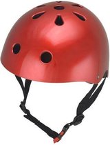 Kiddimoto helm Metallic Rood Medium