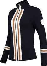 Par 69 Borg Jacket - Golfjas Voor Dames - Vest - Donkerblauw/Wit - L