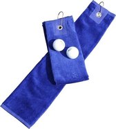 A&R Golf Handdoekje DeLuxe Velours True Blue 400 gram - set 5 stuks