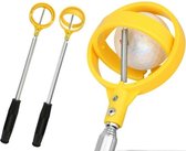 Firsttee Golfbalhengel - AUTOMATISCHE VERGRENDELING - RVS - Uitschuifbare Golfhengel 2M - Ball retriever - Golf accessoires - Golftrainingsmateriaal - Sport - Training - Cadeau - Hengel - Golfballen - Trolley - Mat - Net - Bal - Trainingsmaterialen