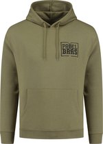 PADELBAAS Heren Hoodie Army Geborduurd M