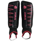 Brabo Shinguard F4 w/anklesock Black/Pink Scheenbeschermer Unisex - Black/Pink