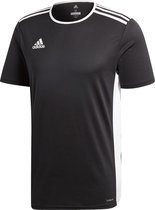 adidas Entrada 18 Trikot Heren Sportshirt - Zwart/Wit - Maat L