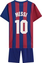 FC Barcelona Messi thuis tenue 21/22 - Messi voetbaltenue kids - Officieel FC Barcelona fanproduct - Messi shirt en broekje - maat 128