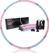 Zelics Sports - Professionele Fitness Hoelahoep Voor Volwassenen Met Gewicht - Gemaakt van Roestvrij Staal, Zachte Foam en Anti-Zweet buitenlaag - Sport Hoepel - Hula Hoop - Weight Hoop - Hoepel Fitness - 92cm/1.2 kg tot 8 kg - Inclusief spingtouw