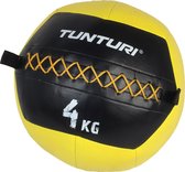 Tunturi Wall Ball - Medicine ball - Functional Training ball - 4kg - Geel