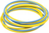 Vinex - Coördinatieringen Arrow - Speedladder - Agility ladder - set van 12 ringen incl. clips - Ø 60 cm - 4 x Blauw + 8 x Geel