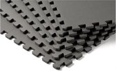 Tunturi Vloerbeschermmatten set - 180x120x1,1cm - (6x 60x60cm)- Zwart