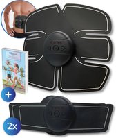 EMS Buikspieren Trainer Elektrisch - AB trainer - Afslankband - Spierstimulator - Sixpack Buiktrainer - Buikspiertrainer - USB Oplaadbaar - incl. 24 Gel Pads - incl. E-book