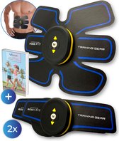 EMS Buikspieren Trainer Elektrisch - AB trainer - Afslankband - Spierstimulator - Sixpack Buiktrainer - Buikspiertrainer - USB Oplaadbaar - incl. 24 Gel Pads - incl. E-book