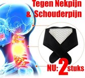 2 STUKS Orthopedische Toermalijn Infrarood Magnetische Massage Zelfverwarmend - Nekpijn - Pijn in de Nek - Nekklachten - Nekband - Nekbrace - Betere Nachtrust / Slapen