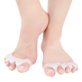 Tenenspreider (2 Stuks) - Voor Alle Tenen - Correctie - Hamertenen - Hallux Valgus - Pijnvermindering - Per Paar - Tenenspreiders - Zacht, Flexibel en Hygiënisch - Siliconengel - One Size