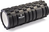 Matchu Sports - Foam roller - Foamroller - Triggerpoint massage - Massage roller - 33 cm - Hard - Zwart