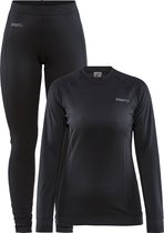 Craft Core Dry Baselayer Thermoset Dames - Zwart - Maat M