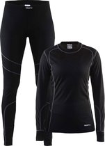 Craft Baselayer Set Thermoset Dames - Black/Granite - Maat S