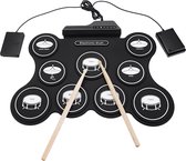 Hizek Elektrisch Drumstel - Elektronisch Drumset - Digitaal Drumstel - 9 Drumpads -Beginnersdrum E-drum - met Drumstokken en Voetpedalen - voor Volwassenen Kinderen Beginners - beste cadeaus -zwart