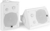 Bluetooth speakers - Power Dynamics DS50AW 100W speakerset met Bluetooth en AUX ingang - Auto-on functie - Incl. muurbeugels - Wit