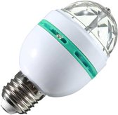 Disco lamp/licht E27 fitting 30 kleureffecten - disco bol voor fitting